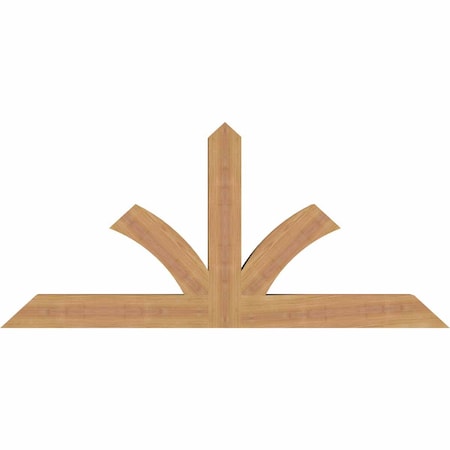 Ekena Millwork Richland Timber Gable Bracket, Western Red Cedar, 48"W x 22"H x 3 1/2"D x 3 1/2"F, 11/12 Pitch GBW048X22X0404RIC00SWR
